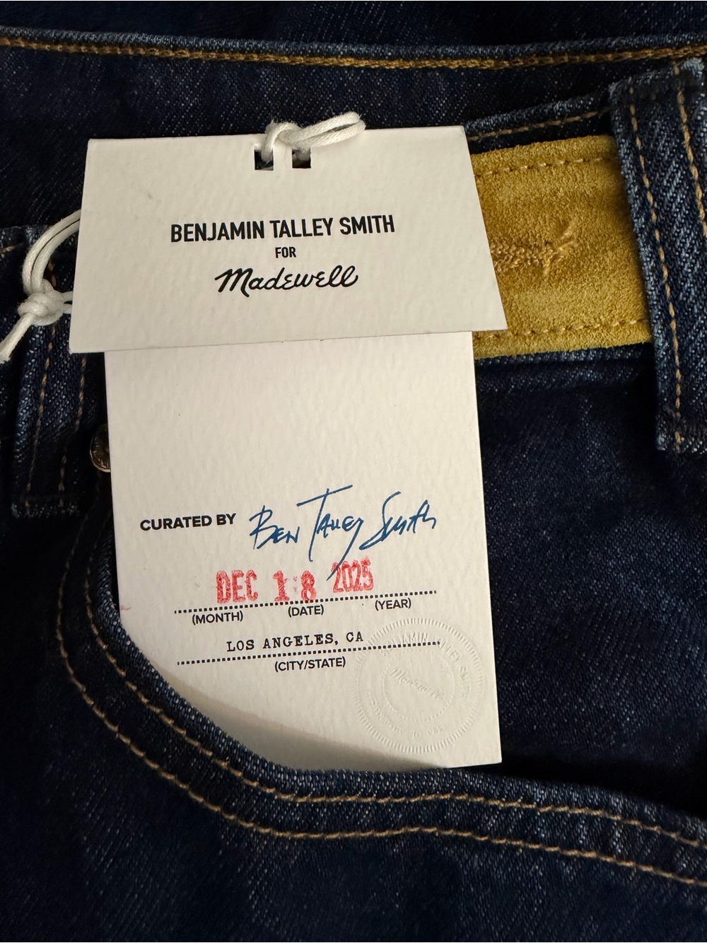 NWT Madewell X Benjamin Talley Smith The Coolidge Wide Leg Jean Size 30x34.5 - Picture 8 of 8